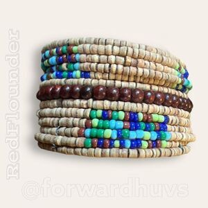 Bundle Sale 3 for $15 | Bohemian Style Wide Seeded Cuff Bracelet